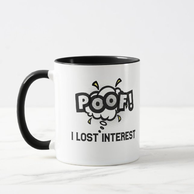 Caneca Poof I Perdeu Interesse Engraçado Neurodiversidade (Esquerda)