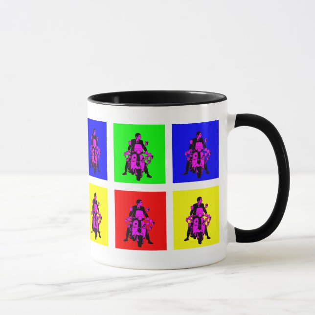 Caneca Pop art do cavaleiro da modificação (Direita)