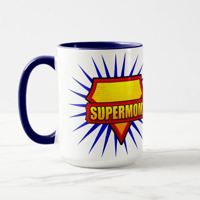 Caneca Pop Art Escudo da Supermãe (Esquerda)