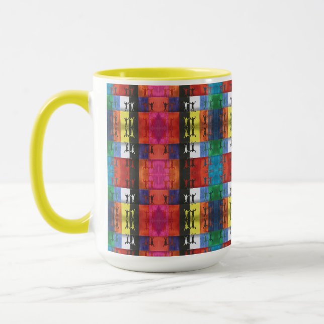 Caneca Pop art no.1 by Yeshaya Dank - unity & harmony (Esquerda)