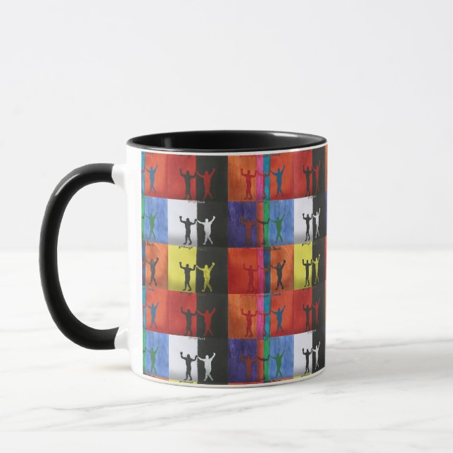 Caneca Pop art no.1 by Yeshaya Dank - unity & harmony (Esquerda)