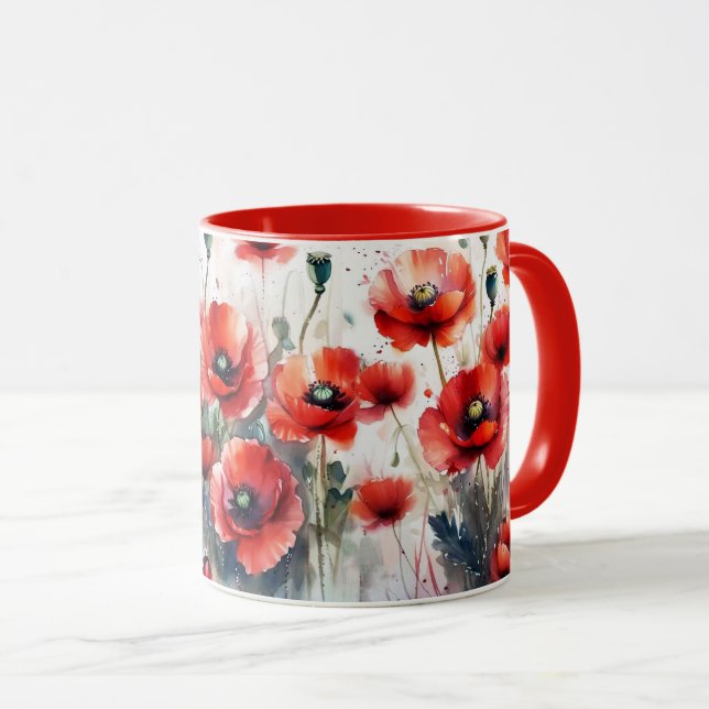 Caneca Poppies (Frente Esquerda)