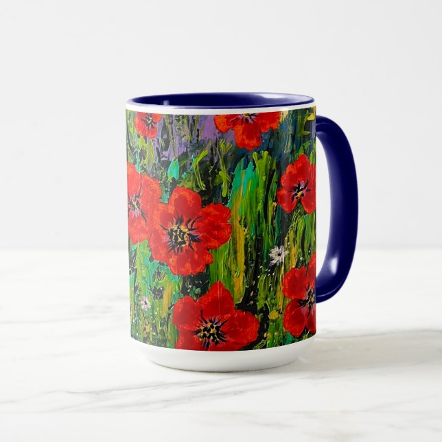 Caneca Poppies Mug (Frente Esquerda)
