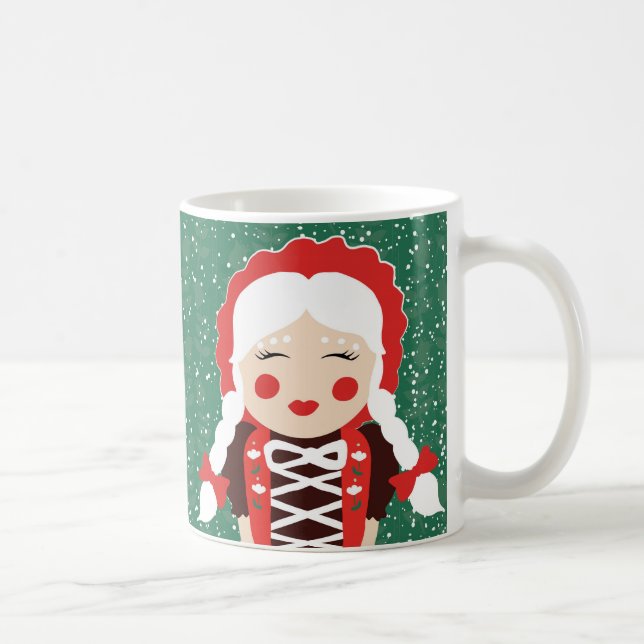 Caneca popular da Sra. Claus Nevado do papai noel (Direita)