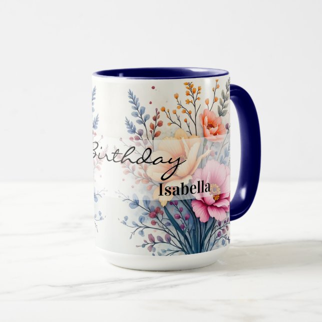 Caneca Popular Wildflowers Beautiful Luxury Collection (Frente Esquerda)