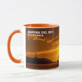 Caneca Pôr do Sol da Hora Dourada com Sa- MARINA DEL REY,