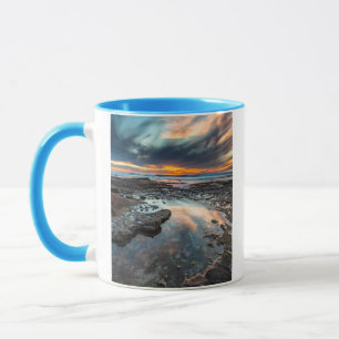 Caneca Pôr do sol das poças da maré