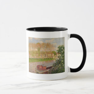 Caneca Por do sol de Camille Pissarro em