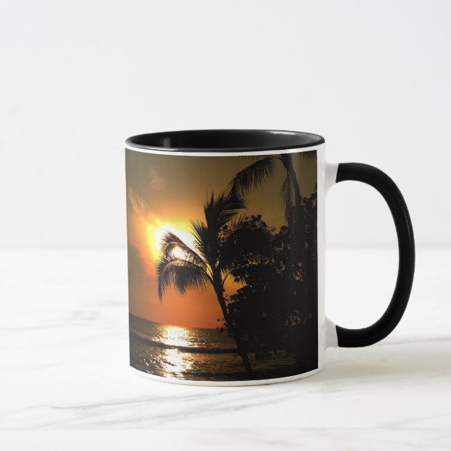 Caneca Por do sol de Havaí (Direita)