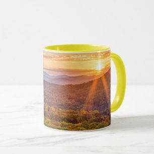 Caneca Pôr do sol de outono de Beacon Heights