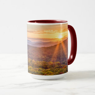 Caneca Pôr do sol de outono de Beacon Heights