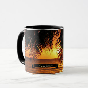 Caneca Pôr do sol em Negril, Jamaica
