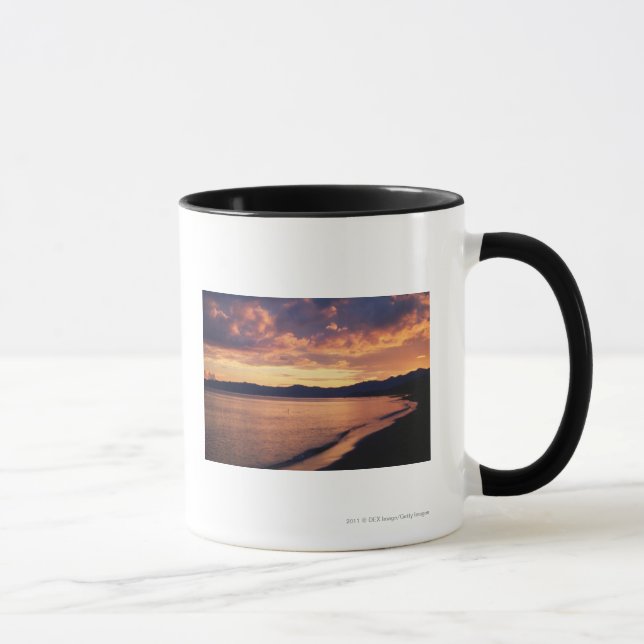 Caneca Por do sol na praia (Direita)