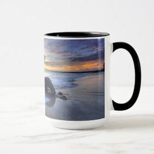 Caneca Por do sol na praia de Kedonganan
