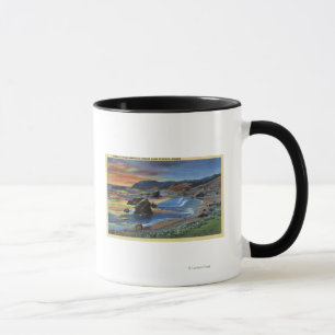 Caneca Por do sol no cabo San Sabastian em Oregon