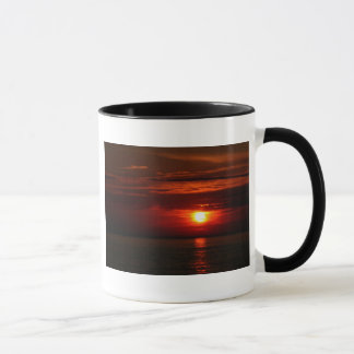Caneca Por do sol no lago