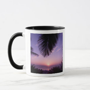 Caneca Pôr do sol no West End, Cayman Brac, Ilhas Cayman,