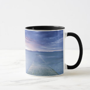 Caneca Por do sol sobre a baía de Dundalk