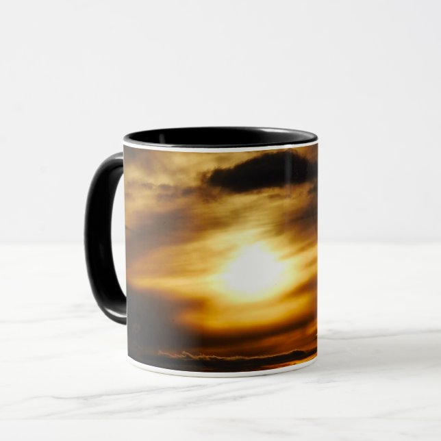 Caneca Pôr do Sol Sobre Santa Fe (Frente Esquerda)