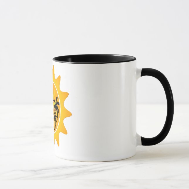 Caneca pôr do sol tropical (Direita)