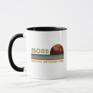 Caneca Pôr do sol vintage Moab Utah - Parque Nacional Arc