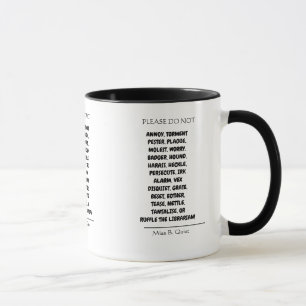 Caneca Por favor, não incomode o Bibliotecário Divertido