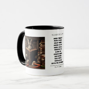 Caneca Por favor, não incomode o Bibliotecário Divertido 