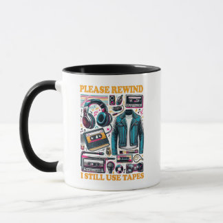 Caneca Por Favor Rebobine - Eu Ainda Uso Fitas