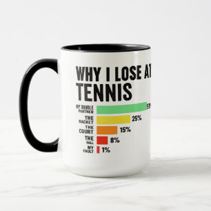 Caneca Por que Perco no Tênis Tênis Divertido para Joga