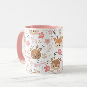 Caneca Porcas e flores