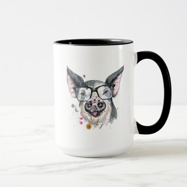 Caneca Porco na moda (Direita)