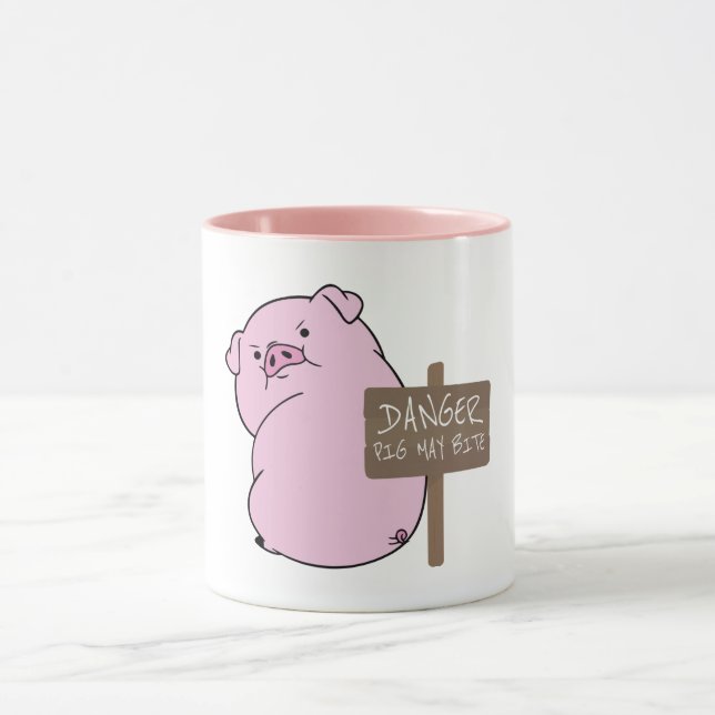 Caneca Porco pode picar mug (Centro)