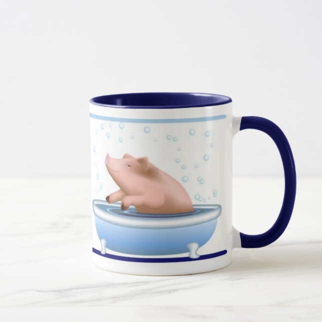Caneca Porco que toma o banho (Direita)