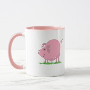 Caneca Porco Rosa