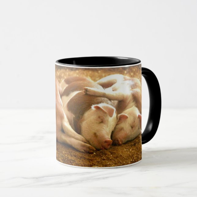 Caneca Porcos Snuggling das imagens | de Getty (Frente Esquerda)