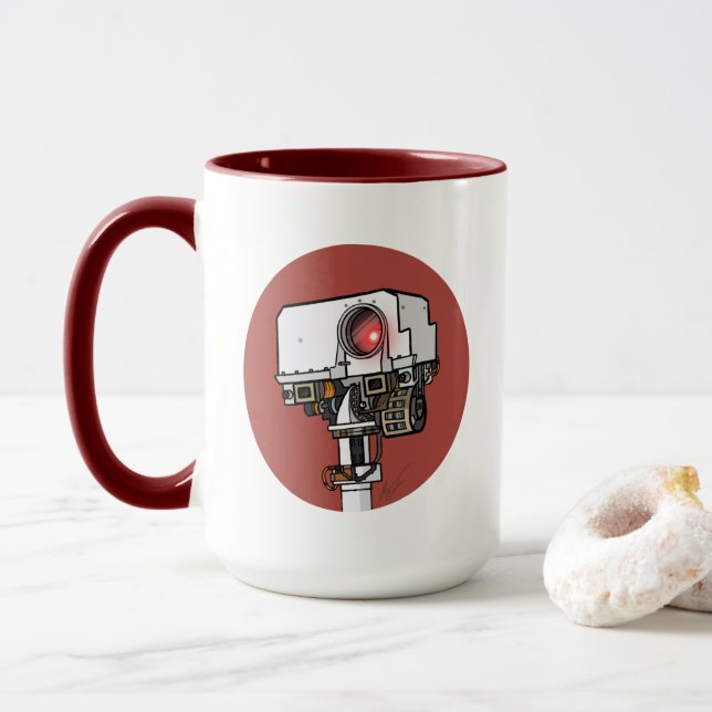 Caneca Porquê a Mug do Rover Marte (Com Donut)