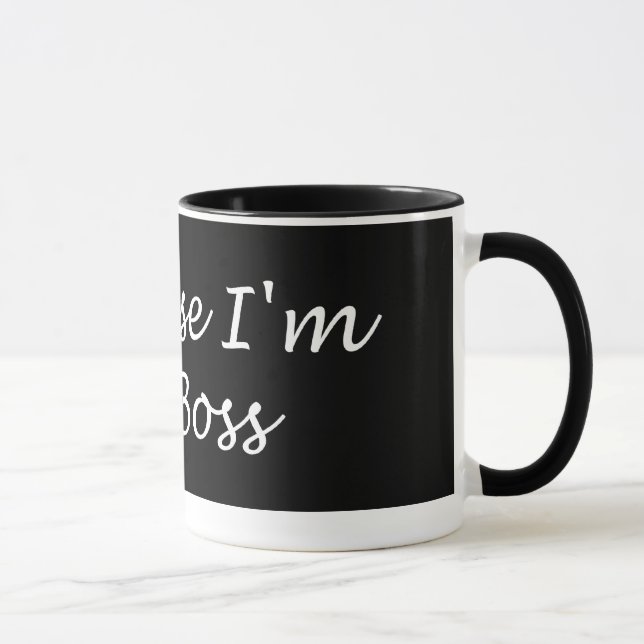 Caneca Porque eu sou o Chefe Mug (Direita)