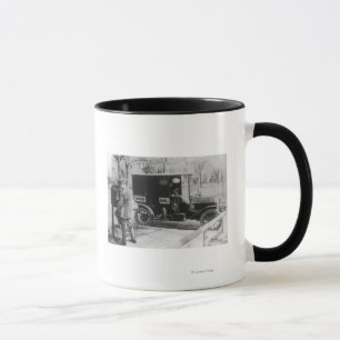 Caneca Portador de correio com "o automóvel do correio