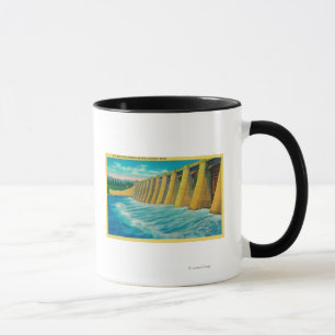 Caneca Portas do Spillway na represa de Bonneville