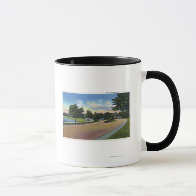 Caneca Portland, MaineView da Baxter Boulevard (Direita)