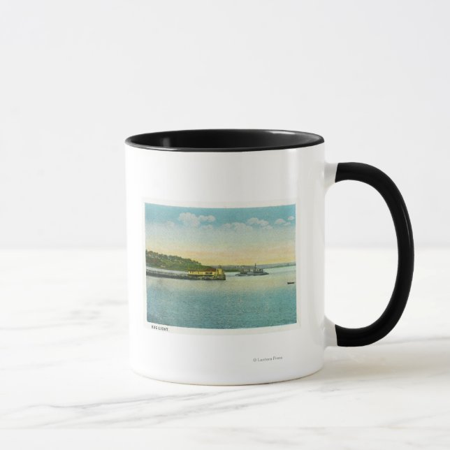 Caneca Portland, MaineView do farol-Inseto (Direita)
