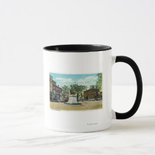 Caneca Portland, monumento de MaineLongfellow e quadrado
