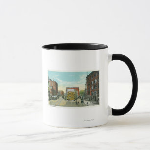 Caneca Portland, opinião de MaineScenic do quadrado do