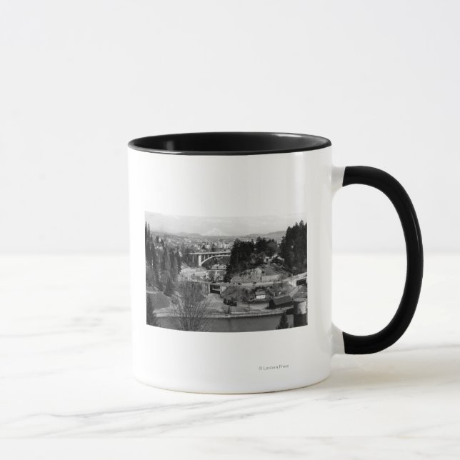 Caneca Portland, OR Town View do City Park (Direita)