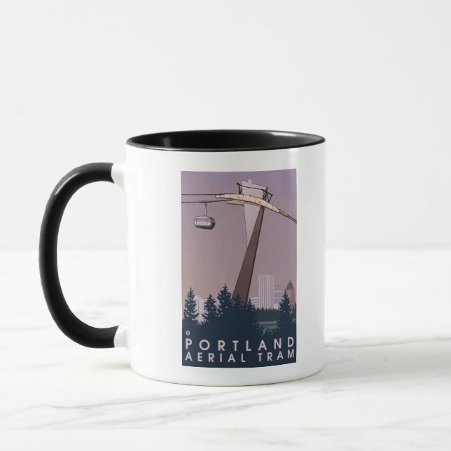 Caneca Portland, OregonAerial Tram Scene (Esquerda)