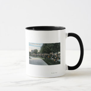 Caneca Portland, OregonView de um Jardim Rosa