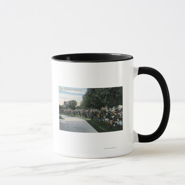 Caneca Portland, OregonView de um Jardim Rosa (Direita)