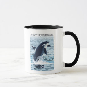 Caneca Porto Townsend, salto de WashingtonOrca
