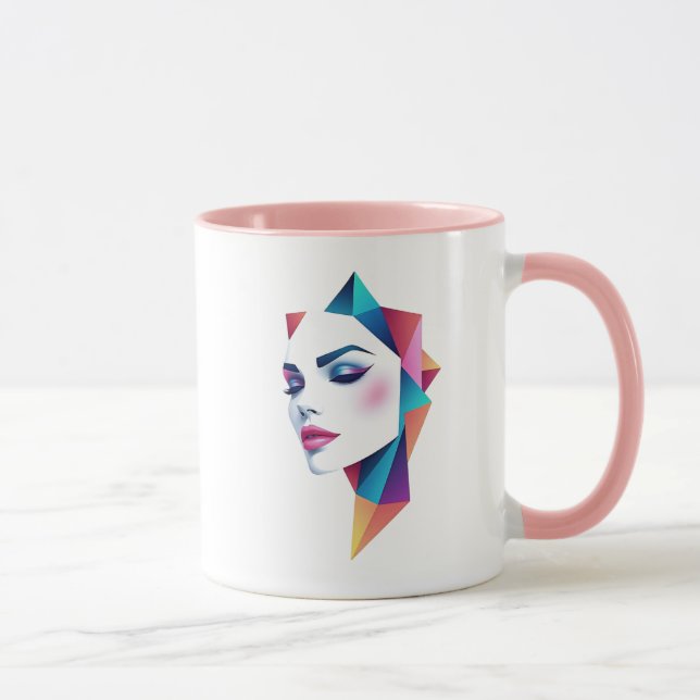 Caneca Portrait futuriste d’une femme. (Direita)