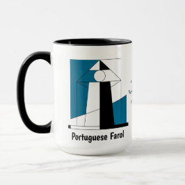 Caneca Portuguese Lighthouse Mug – Modern Farol Art Coffe